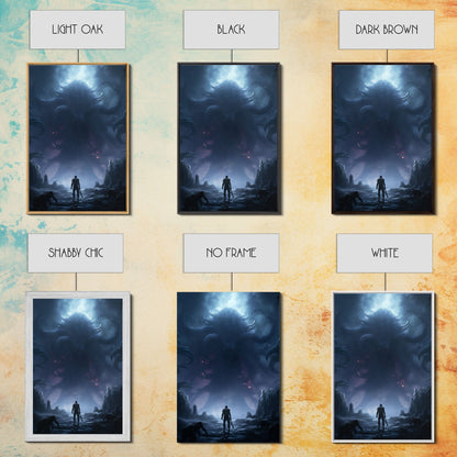 Apocalypse, Dark Art Print, dark fantasy art, Canvas Print, Wall Hanging, Portrait Art, Spooky Decor, Horror Home Decor, Unique Gift