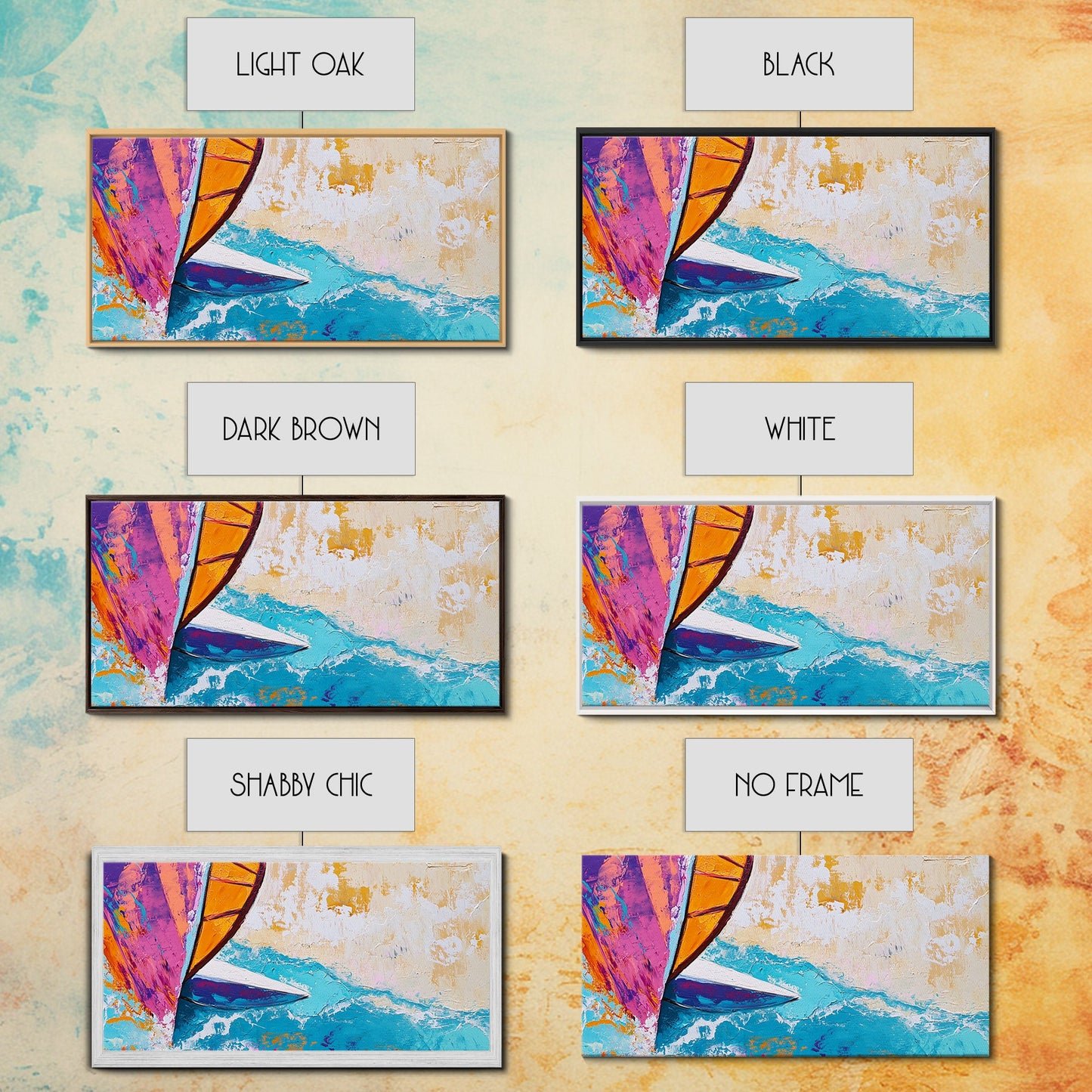 Sailboat Painting, Coastal Art, Nautical Decor, Canvas Print, Surf Wall Art, Ocean Art, Coastal Cowgirl Wall Art, Seascape Painting