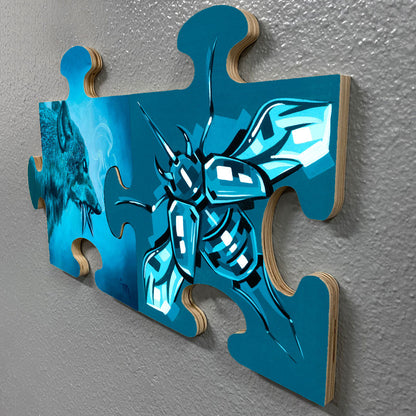 Trekell Puzzle Piece Panel - Wooden Painting Canvas