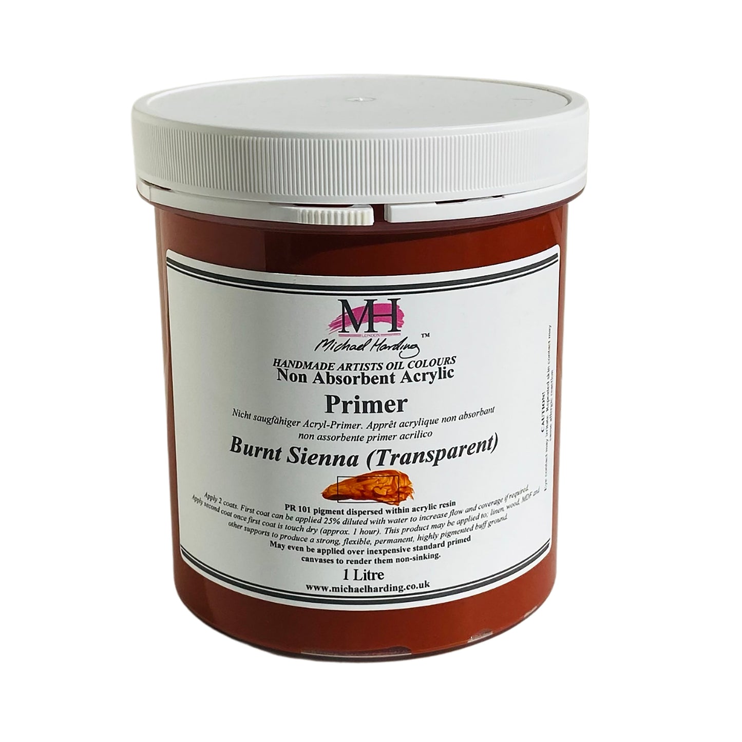 Michael Harding Non-Absorbent Acrylic Primer - Superior Base for Oil Paintings