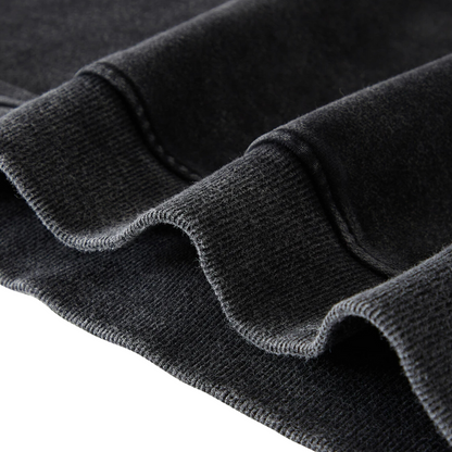 Crying Lady Justice Snow-faded Oversized Sweatshirt