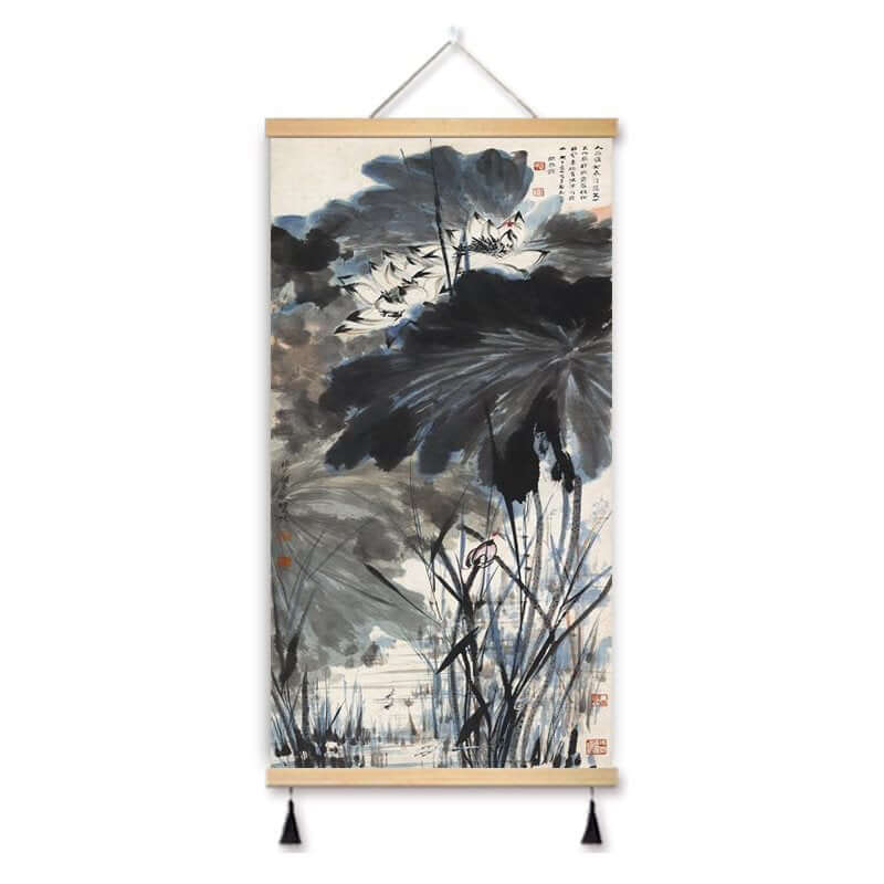 Zheng Banqiao Bamboo Traditional Chinese Painting Famous Painting Hanging Painting Cloth Art New Chinese Style Living Room Decorative Painting Hanging Cloth Painting in the Hallway
