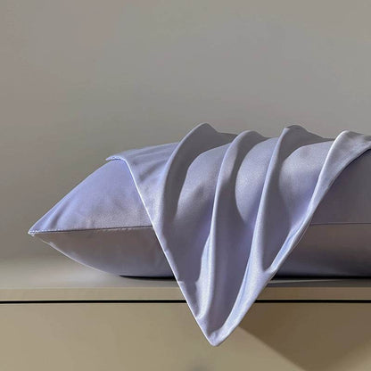 Summer Washed Ice Silk Double Pillow Case for Home Use