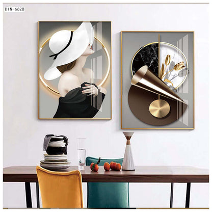 New Chinoiserie Decorative Painting Shishi Ruyi Restaurant Living Room Sofa Background Wall Hanging Painting Crystal Porcelain Mural Scandinavian Painting