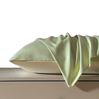 Summer Washed Ice Silk Double Pillow Case for Home Use