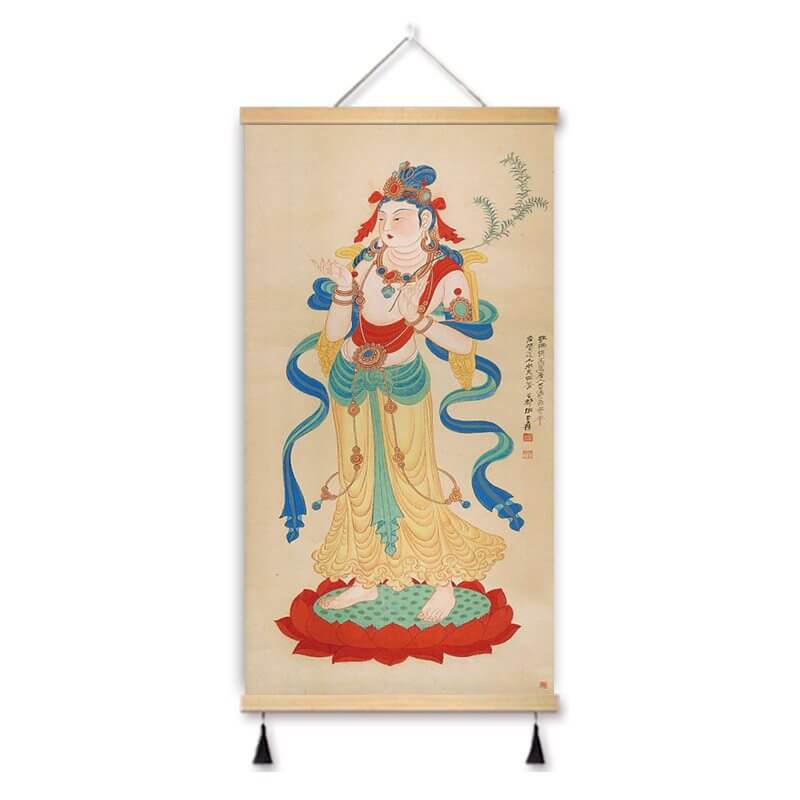 Zheng Banqiao Bamboo Traditional Chinese Painting Famous Painting Hanging Painting Cloth Art New Chinese Style Living Room Decorative Painting Hanging Cloth Painting in the Hallway