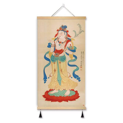 Zheng Banqiao Bamboo Traditional Chinese Painting Famous Painting Hanging Painting Cloth Art New Chinese Style Living Room Decorative Painting Hanging Cloth Painting in the Hallway