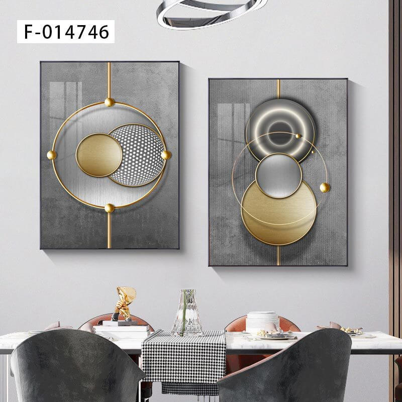 New Chinoiserie Decorative Painting Shishi Ruyi Restaurant Living Room Sofa Background Wall Hanging Painting Crystal Porcelain Mural Scandinavian Painting