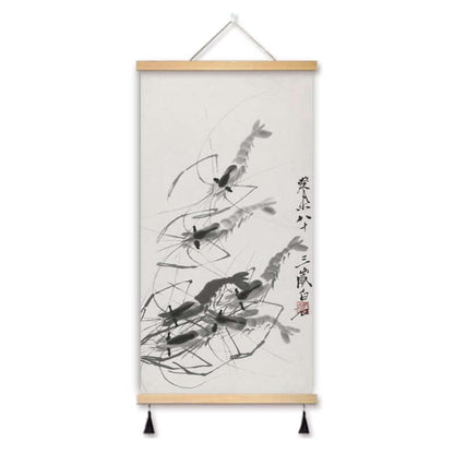 Zheng Banqiao Bamboo Traditional Chinese Painting Famous Painting Hanging Painting Cloth Art New Chinese Style Living Room Decorative Painting Hanging Cloth Painting in the Hallway