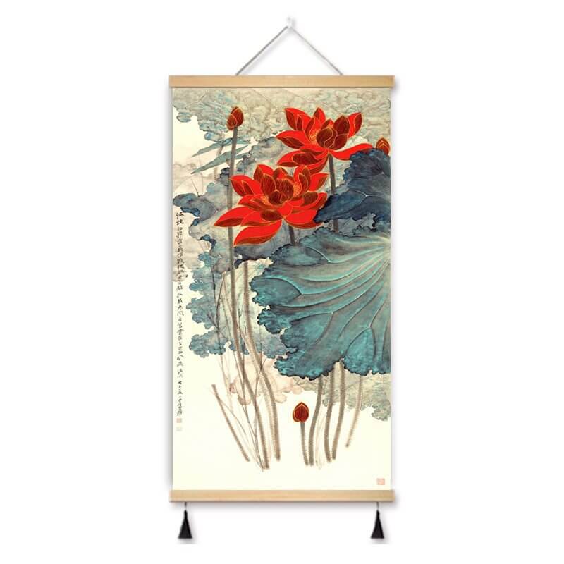 Zheng Banqiao Bamboo Traditional Chinese Painting Famous Painting Hanging Painting Cloth Art New Chinese Style Living Room Decorative Painting Hanging Cloth Painting in the Hallway