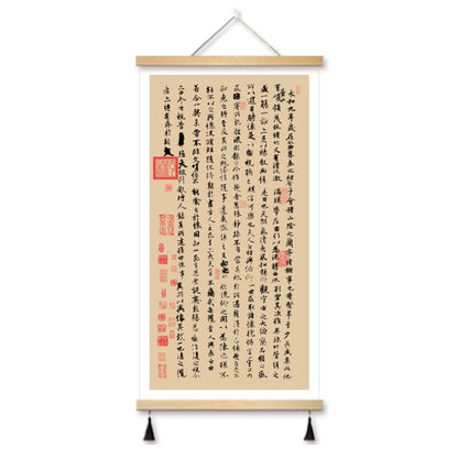 Zheng Banqiao Bamboo Traditional Chinese Painting Famous Painting Hanging Painting Cloth Art New Chinese Style Living Room Decorative Painting Hanging Cloth Painting in the Hallway