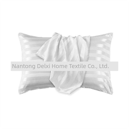 Cross-Border Foreign Trade Pure Color Silk Pillowcase Set