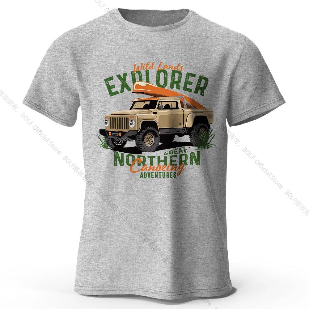 Military Off-Road Unisex WWII Jeep Graphic T-Shirt 100% Cotton