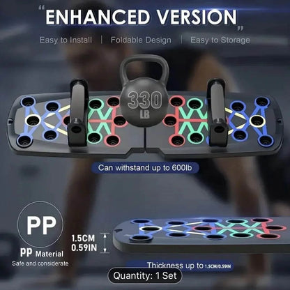 Solid Push Up Board Multi-Functional Home Workout System