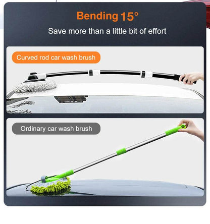 2022 New 15 Degree Bend Car Cleaning Brush with Telescoping Handle