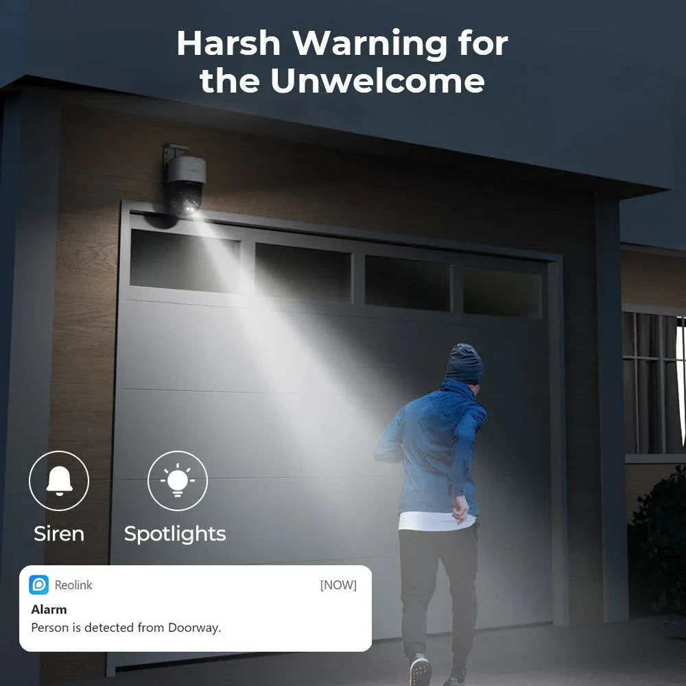 4K Dual Lens PTZ Security Camera with Auto Tracking