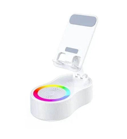 Wireless Speaker with Colorful Ambient Light and Phone Holder