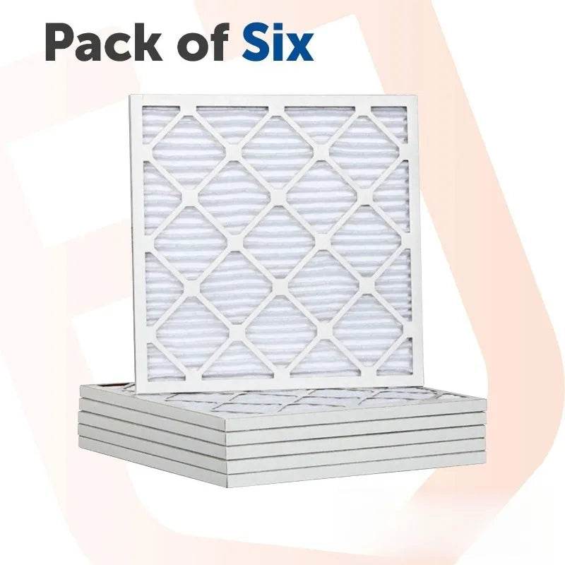 14x25x2 Pleated Air Filter Merv 11, 6 Pack Made in USA