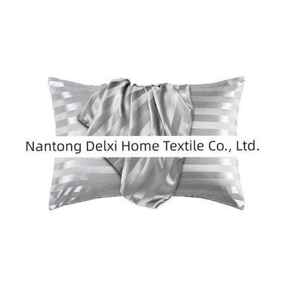 Cross-Border Foreign Trade Pure Color Silk Pillowcase Set