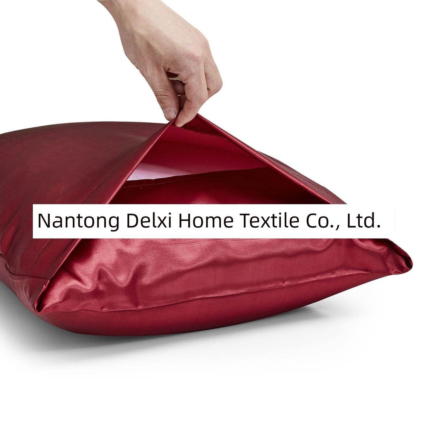 Cross-Border Foreign Trade Pure Color Silk Pillowcase Set