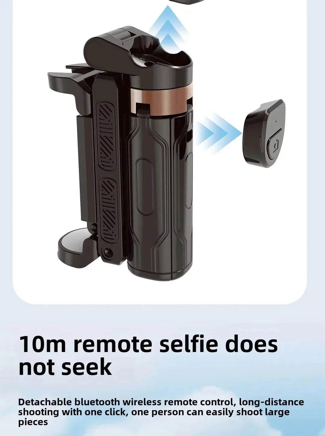 Super Mini Selfie Stick Bluetooth Remote Phone Holder Aid