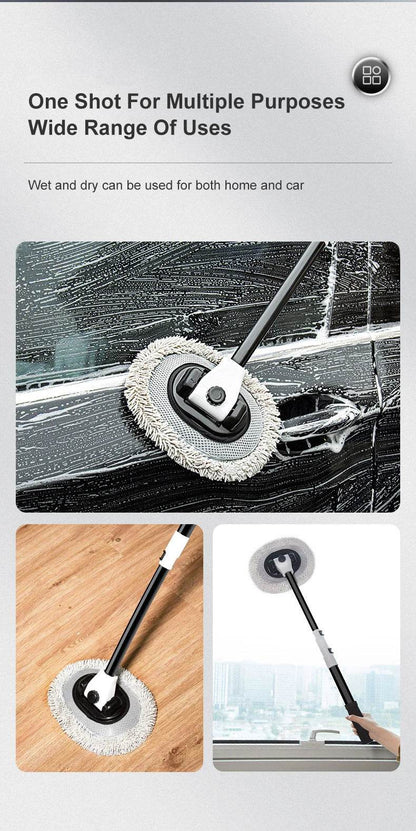 2022 New 15 Degree Bend Car Cleaning Brush with Telescoping Handle