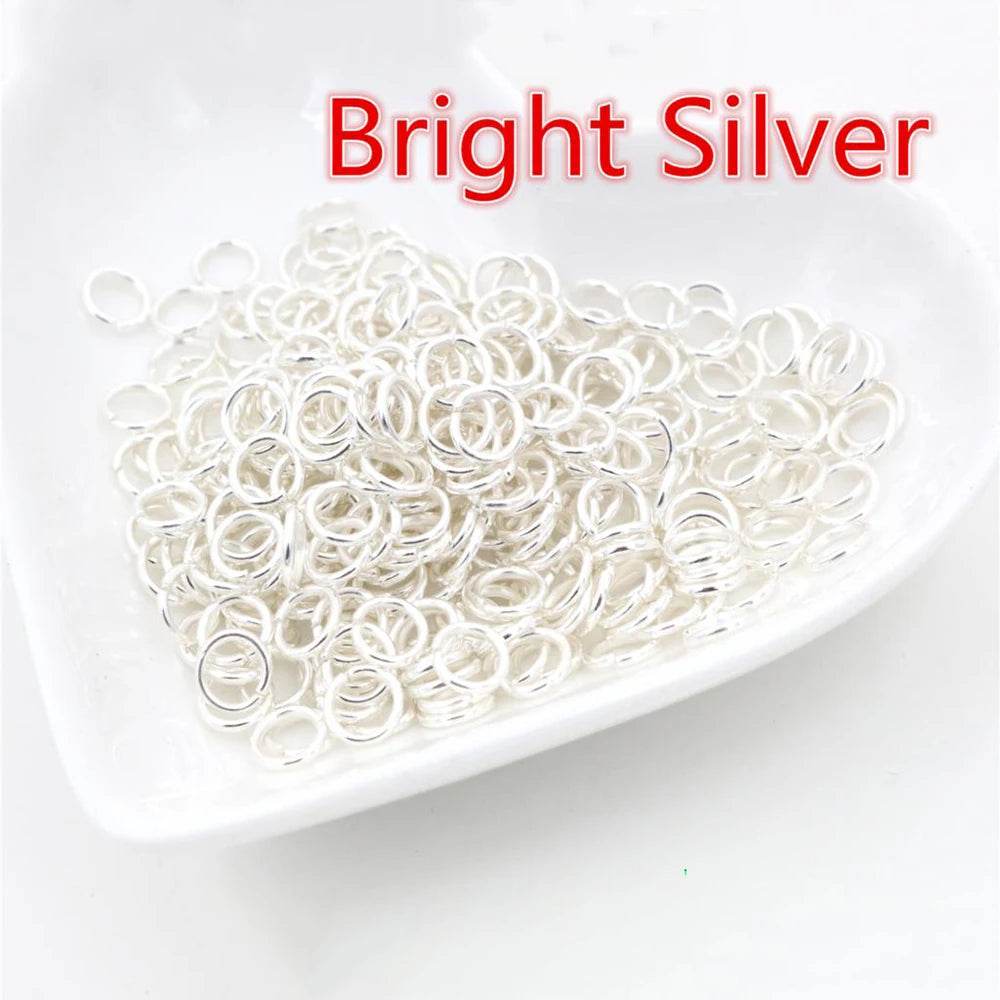 200pcs/Lot Metal DIY Jewelry Findings Jump Rings & Split Rings