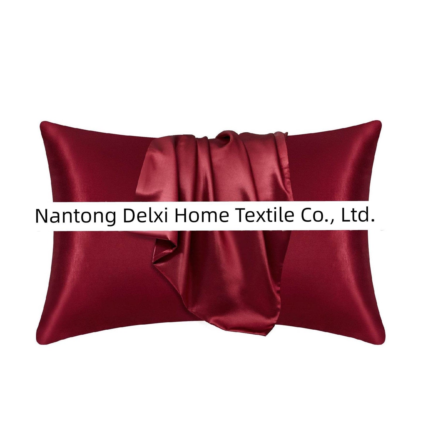 Cross-Border Foreign Trade Pure Color Silk Pillowcase Set
