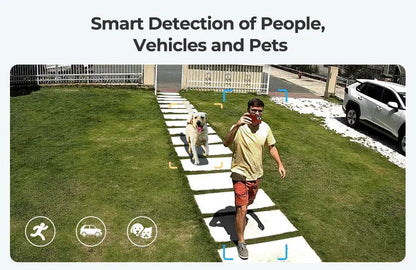 4K Dual Lens PTZ Security Camera with Auto Tracking