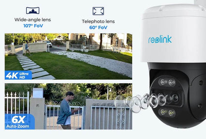 Reolink TrackMix Series Poe & WiFi Camera 4K Auto Tracking