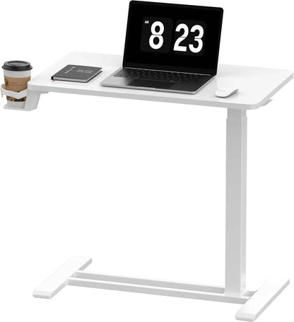 Electric Standing Desk with Drawers, Glass Adjustable Height