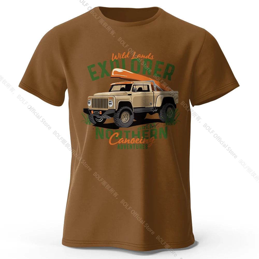 Military Off-Road Unisex WWII Jeep Graphic T-Shirt 100% Cotton