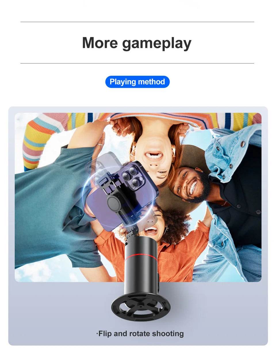 2025 New 360 Rotation Gimbal Stabilizer for Live Photography