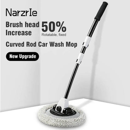 2022 New 15 Degree Bend Car Cleaning Brush with Telescoping Handle