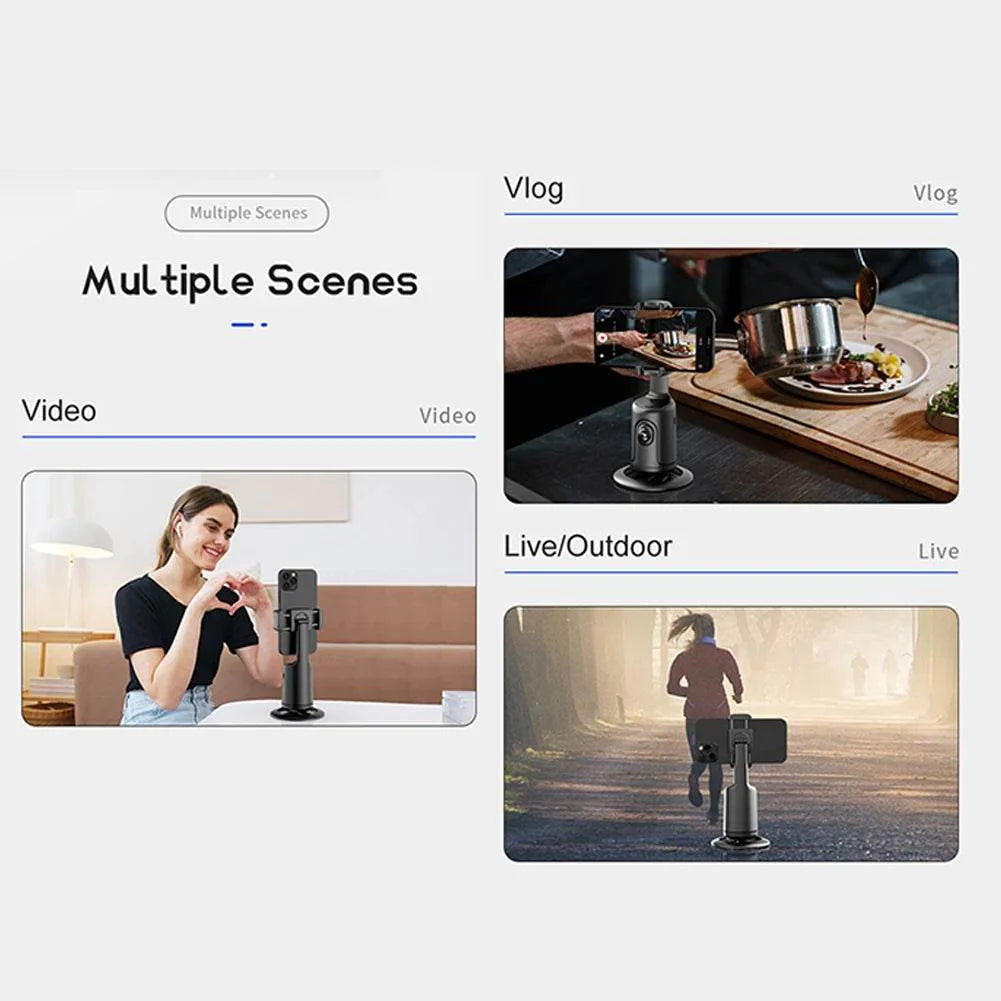 360-Degree Follow-Up Gimbal Stabilizer With AI Face Tracking