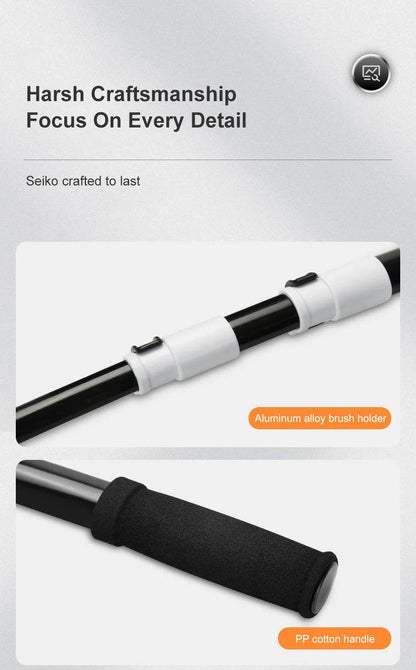 2022 New 15 Degree Bend Car Cleaning Brush with Telescoping Handle