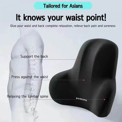 Memory Foam Lumbar Back Cushion for Pain Relief Support