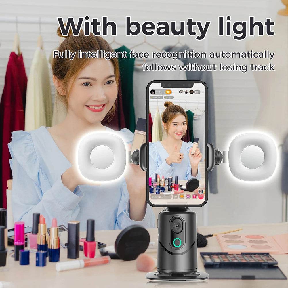 Auto Face Tracking Tripod for Tiktok Live Video Recording