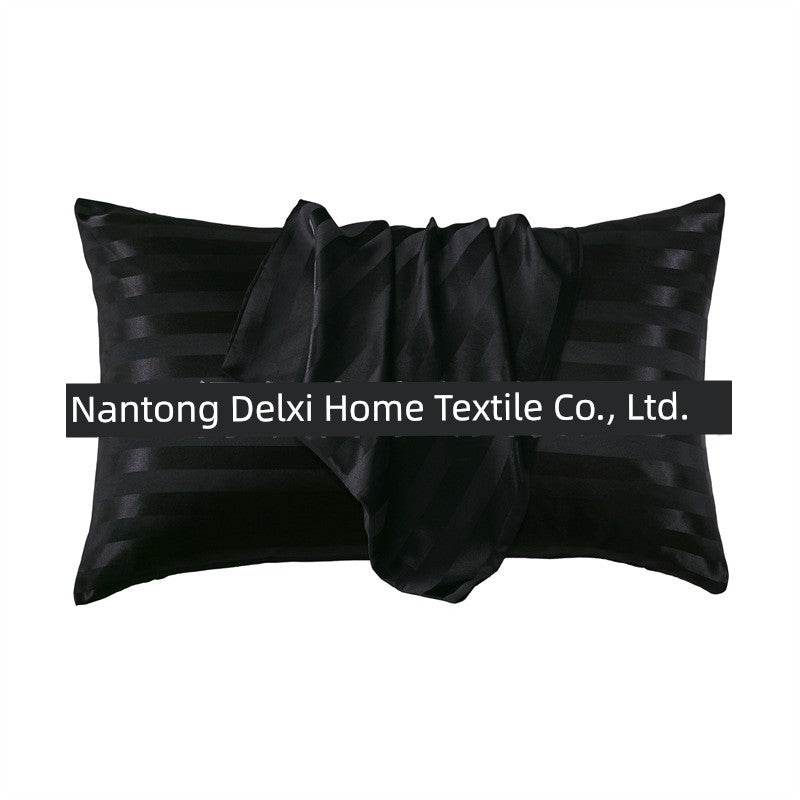 Cross-Border Foreign Trade Pure Color Silk Pillowcase Set