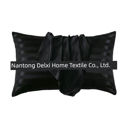 Cross-Border Foreign Trade Pure Color Silk Pillowcase Set