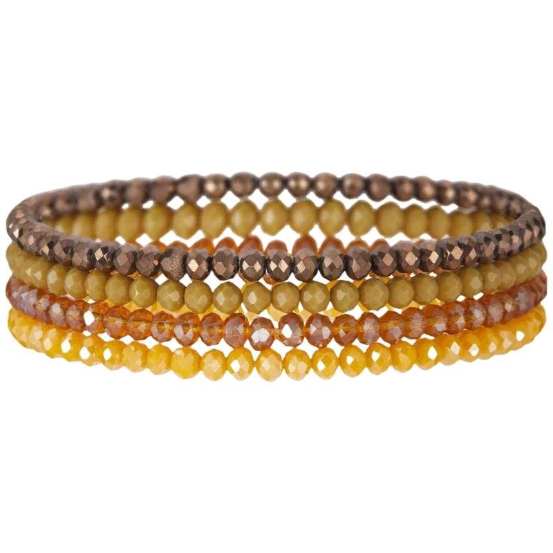 Vibranting Beaded Bracelet Set for Trendy Women Fashion