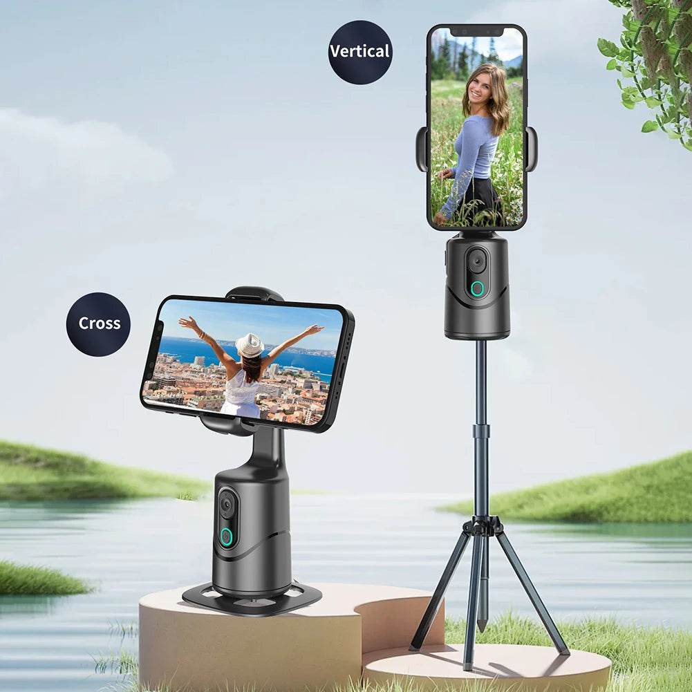 Auto Face Tracking Tripod Gimbal Stabilizer for Live Videos
