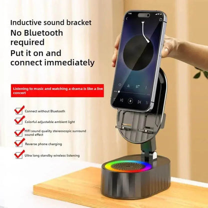 Mobile Cell Phone Stand Holder With Bluetooth Speaker HD