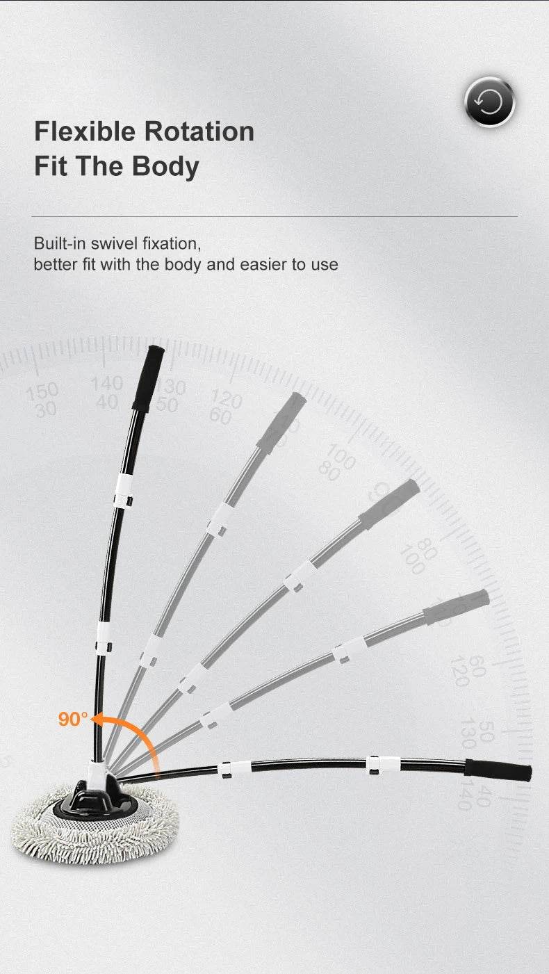 2022 New 15 Degree Bend Car Cleaning Brush with Telescoping Handle