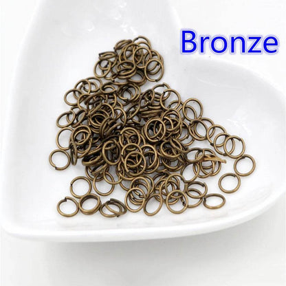 200pcs/Lot Metal DIY Jewelry Findings Jump Rings & Split Rings