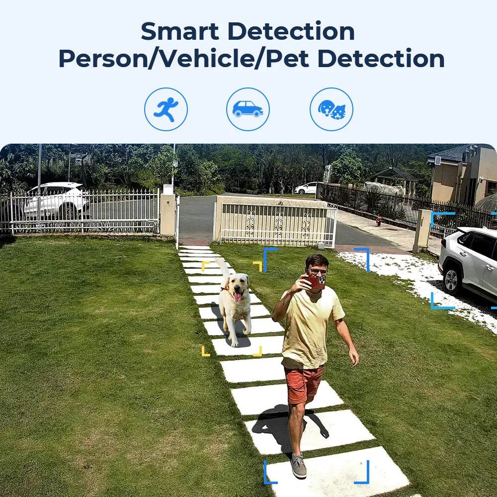 4K Dual Lens PTZ Security Camera with Auto Tracking