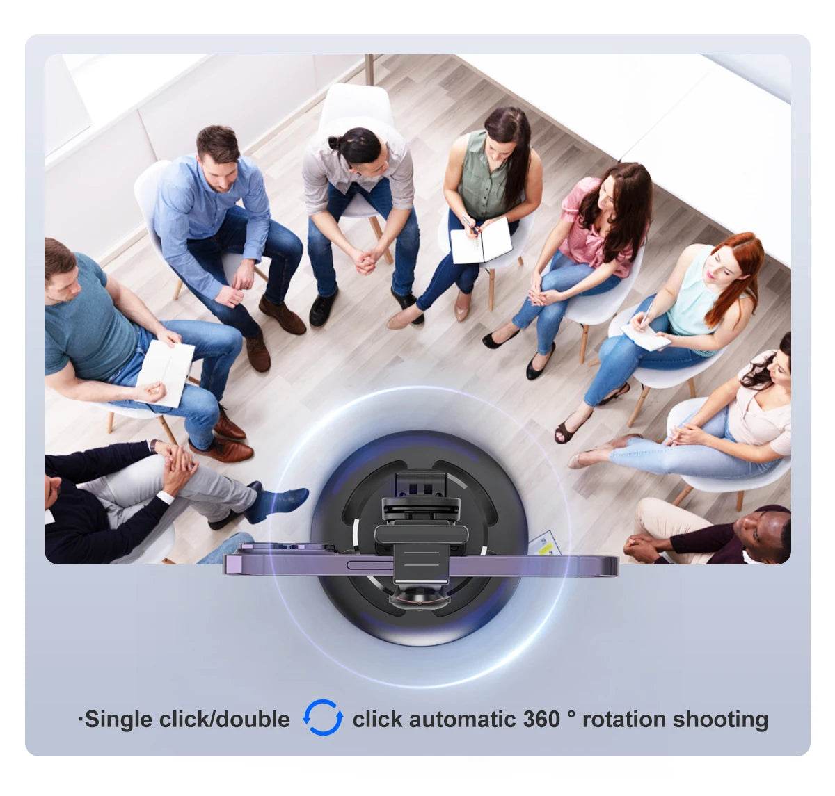 Selfieshow P02 Gimbal 360 Rotation AI Tracking Stabilizer