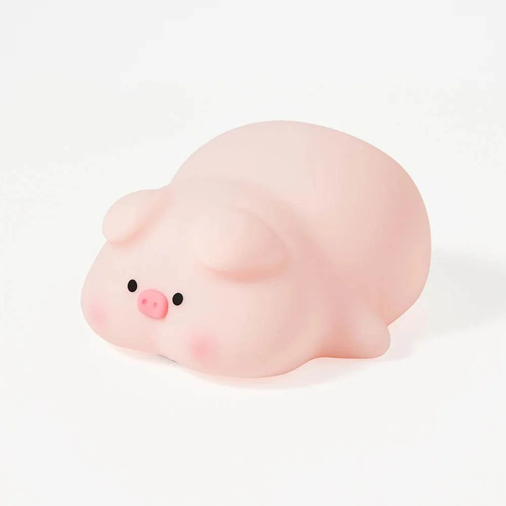 Cute Pink Piggy Night Light USB Rechargeable LED Lamp