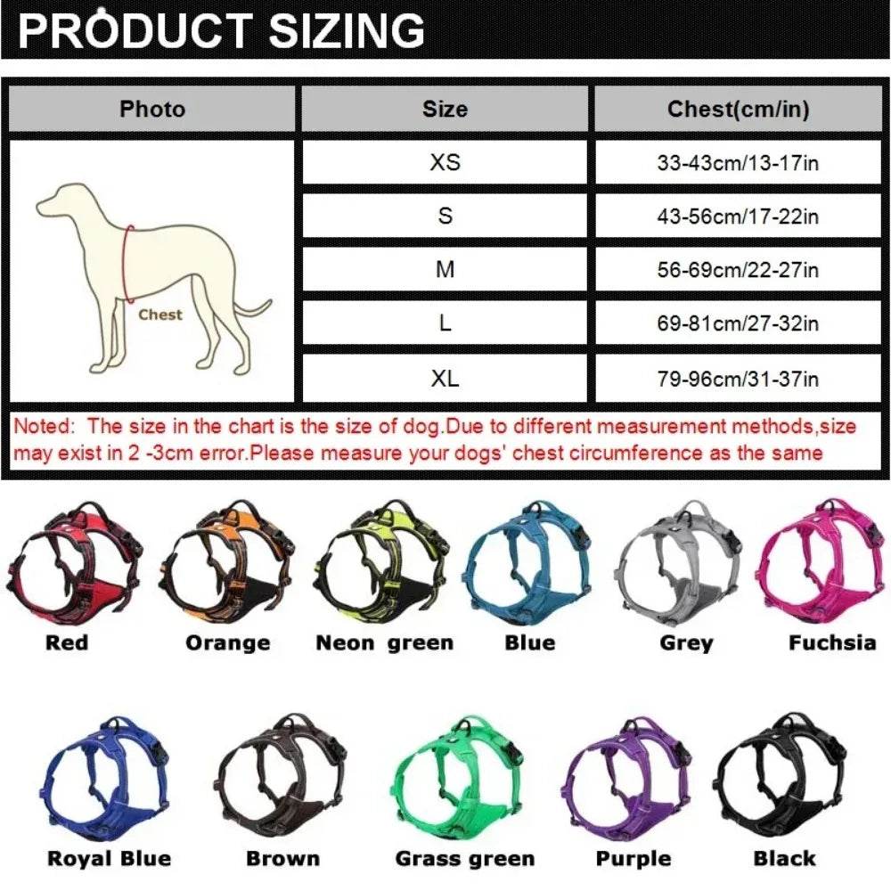 Reflective Adjustable Pet Dog Harness for All Sizes