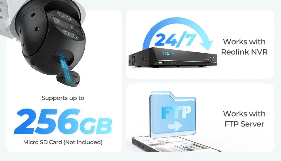 Reolink TrackMix Series Poe & WiFi Camera 4K Auto Tracking